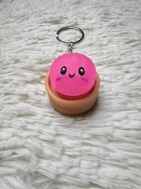 Dumpling clicker light up changing colors keychain fidgeting toy stress relief